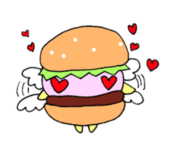 Fairy burger of the hamburger sticker #273934