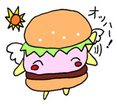 Fairy burger of the hamburger sticker #273938