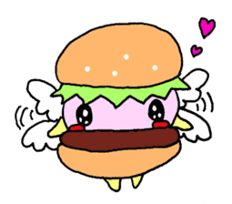 Fairy burger of the hamburger sticker #273939