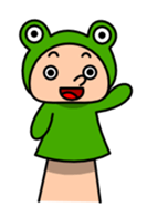 Funny hand puppet sticker #273946