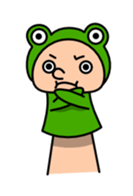 Funny hand puppet sticker #273947