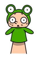 Funny hand puppet sticker #273948