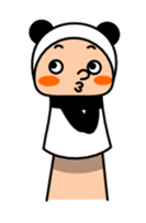 Funny hand puppet sticker #273949