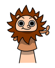 Funny hand puppet sticker #273961