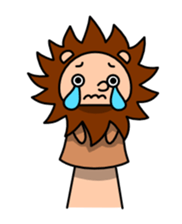 Funny hand puppet sticker #273962