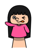 Funny hand puppet sticker #273968