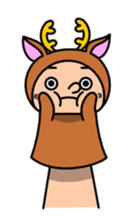 Funny hand puppet sticker #273973