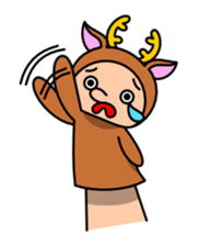 Funny hand puppet sticker #273974