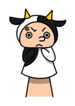 Funny hand puppet sticker #273982