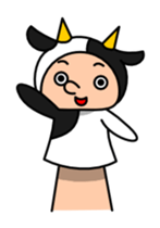 Funny hand puppet sticker #273983