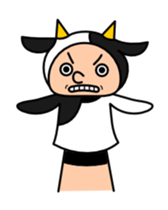 Funny hand puppet sticker #273984