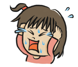 An older sister and younger brother sticker #274790