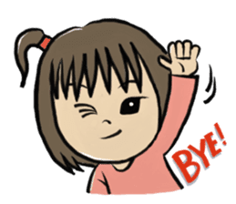 An older sister and younger brother sticker #274792