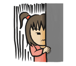 An older sister and younger brother sticker #274795