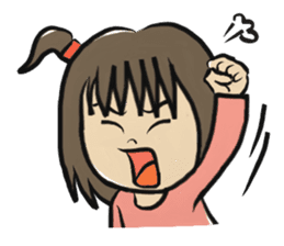 An older sister and younger brother sticker #274796