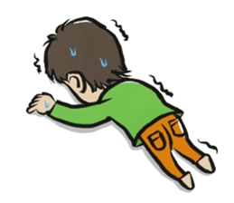 An older sister and younger brother sticker #274800