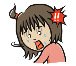 An older sister and younger brother sticker #274801