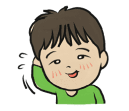 An older sister and younger brother sticker #274805