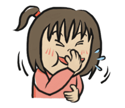 An older sister and younger brother sticker #274807