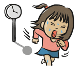 An older sister and younger brother sticker #274811