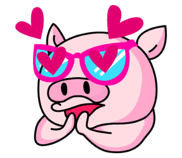 lovely pig sticker #274962