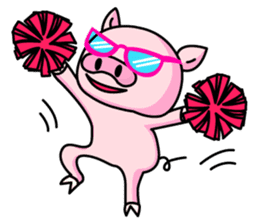 lovely pig sticker #274963
