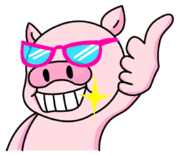 lovely pig sticker #274973