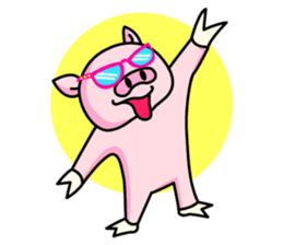 lovely pig sticker #274976
