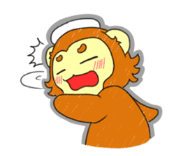 Hokkori Monkey sticker #275131