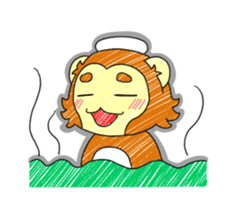 Hokkori Monkey sticker #275143