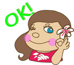 The HULA girl! sticker #275585