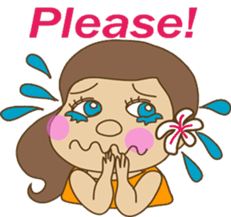 The HULA girl! sticker #275586