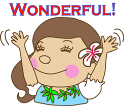 The HULA girl! sticker #275593