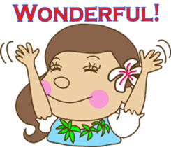 The HULA girl! sticker #275593