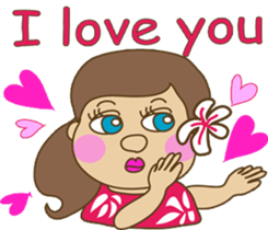 The HULA girl! sticker #275596