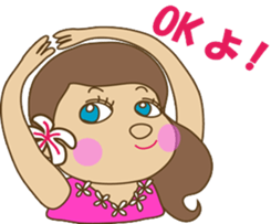 The HULA girl! sticker #275598