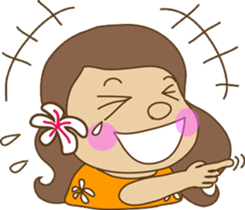 The HULA girl! sticker #275606