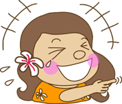 The HULA girl! sticker #275606