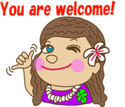 The HULA girl! sticker #275610