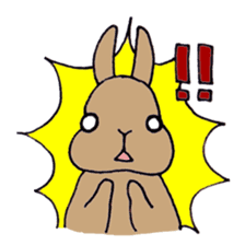 Funny bunny sticker #275631