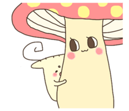 Enokki and Funny mushroom sticker #276249