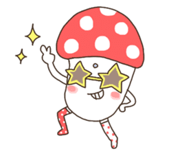 Enokki and Funny mushroom sticker #276250