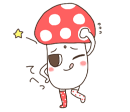 Enokki and Funny mushroom sticker #276252