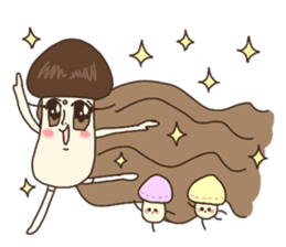 Enokki and Funny mushroom sticker #276254