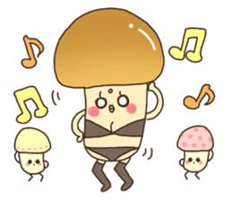 Enokki and Funny mushroom sticker #276255