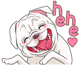 snub nosed dogs love!(English Version) sticker #277188
