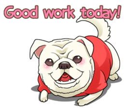 snub nosed dogs love!(English Version) sticker #277192