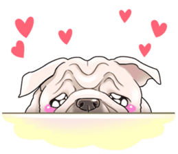 snub nosed dogs love!(English Version) sticker #277203