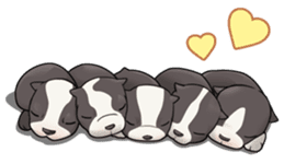 snub nosed dogs love!(English Version) sticker #277214