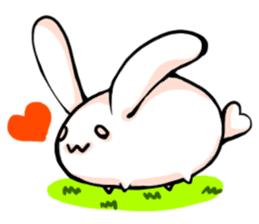 Heart Tail Rabbit sticker #277225